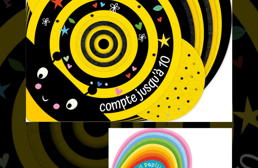 Des livres en forme d'abeille en forme de papillon